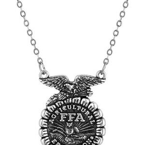 Officially Licensed FFA Necklace Western Lifestyle Rhodium Plated Brass